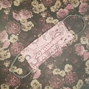 Washable Face Cover - "Pink Paisley"